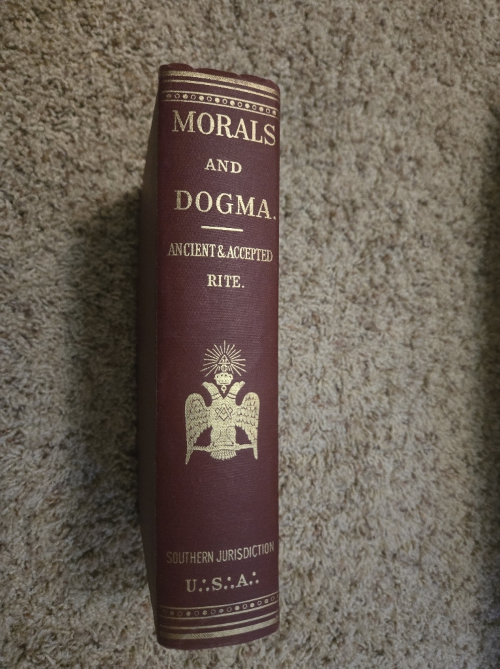 Morals and Dogma Albert Pike Freemasonry 1950 Edition Hardcover